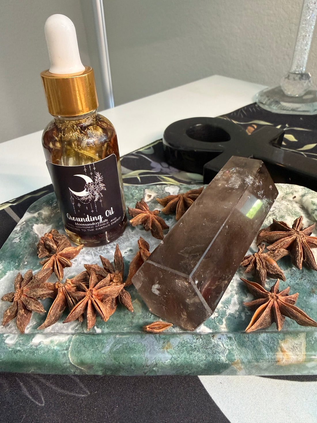 🌿 Grounding Intention Oil — Earthbound Ritual Blend 🌿