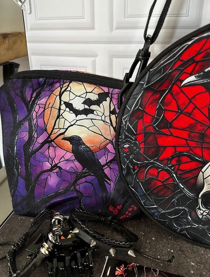 Gothic Raven &amp; Skull Boo Box with Crossbody Bag