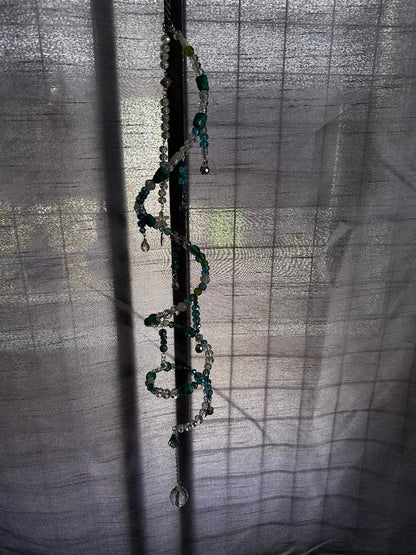 Sara’s Suncatchers – Green Aventurine Spiral