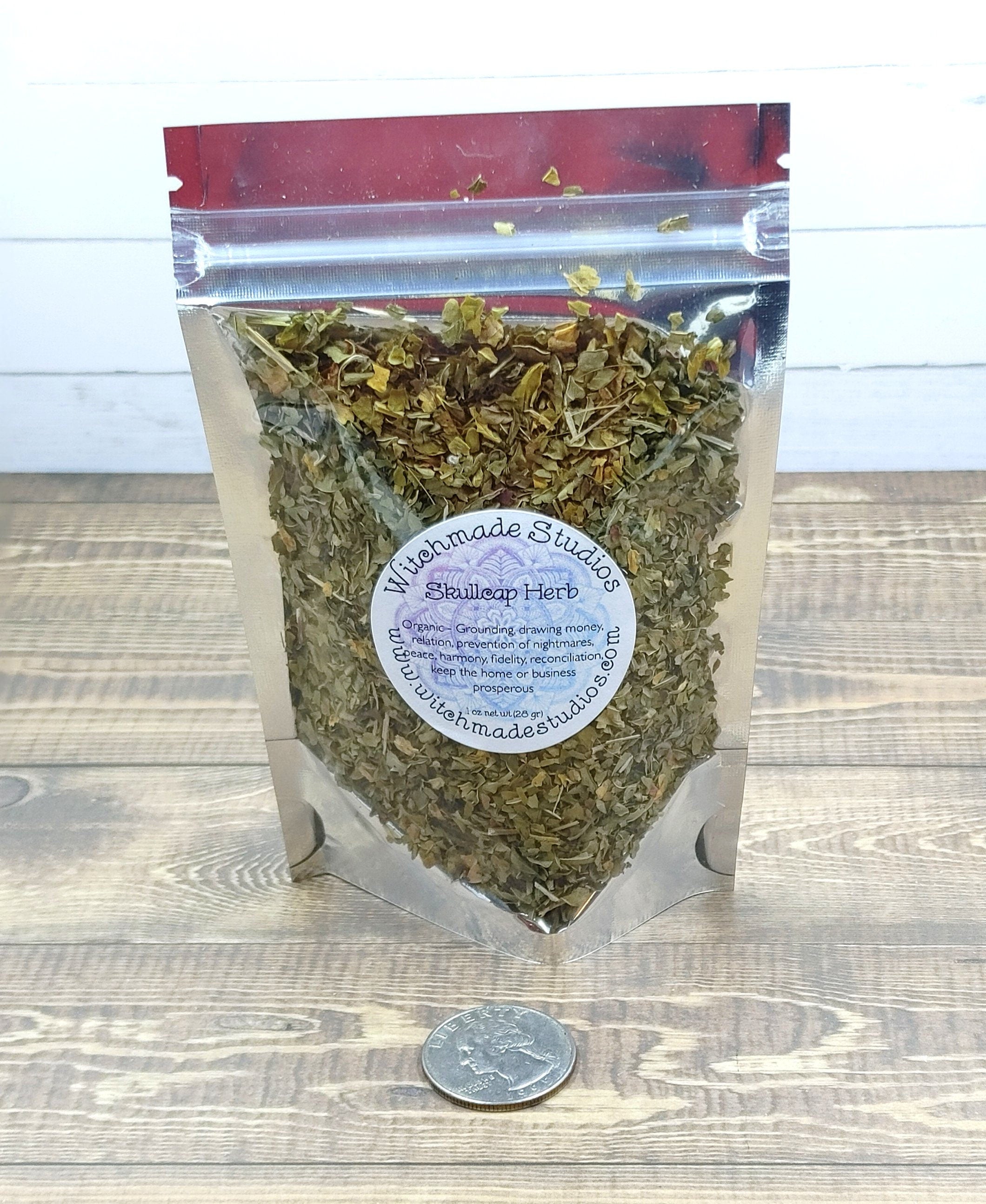 Skullcap, Organic, Grounding, Drawing Money, Peace, Harmony, Fidelity, Reconciliation, Business Prosperity (1 oz)