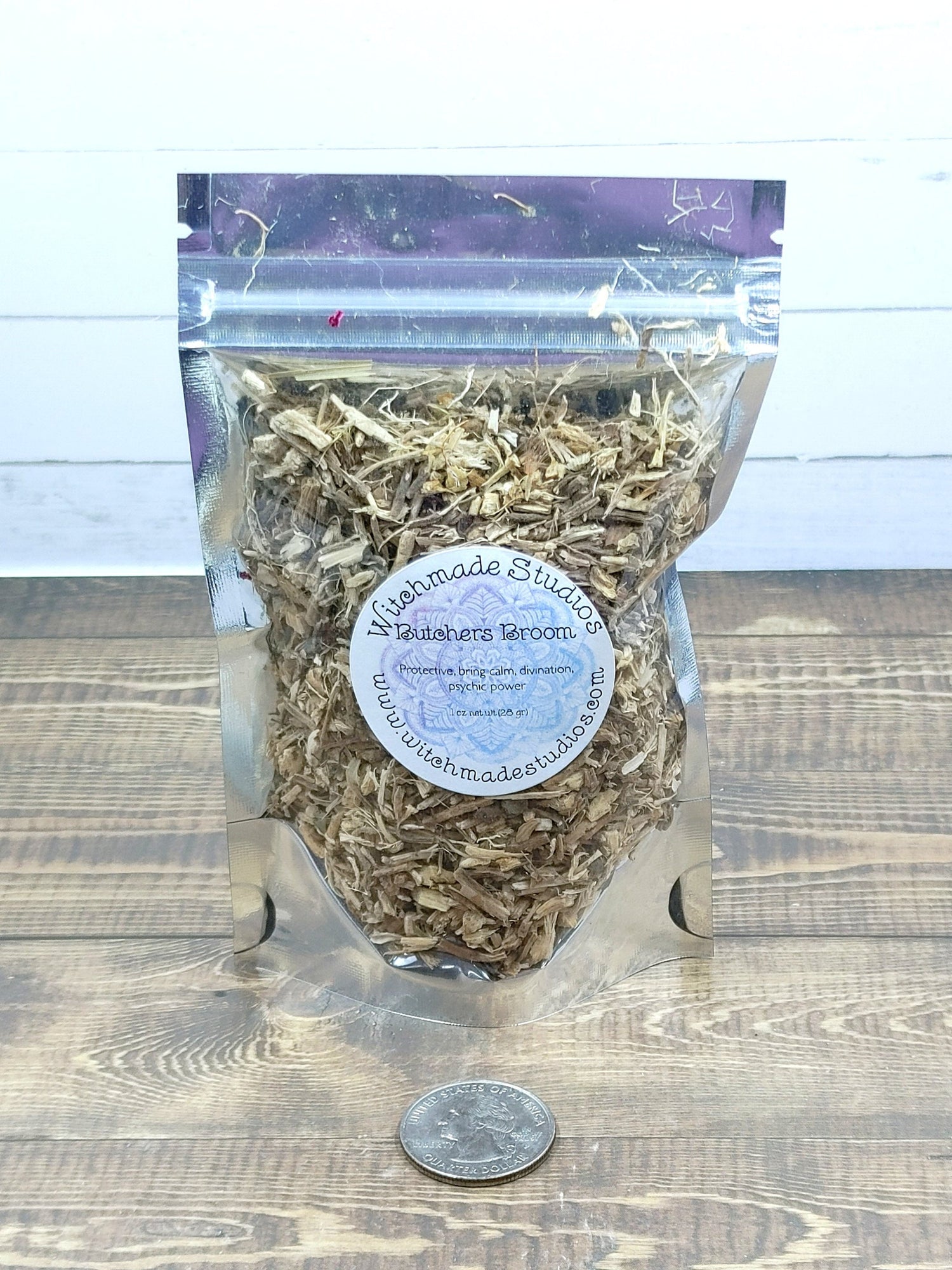 Butchers Broom Herb, Organic, Protection, Bring Calm, Divination, Psychic Power (1 oz)