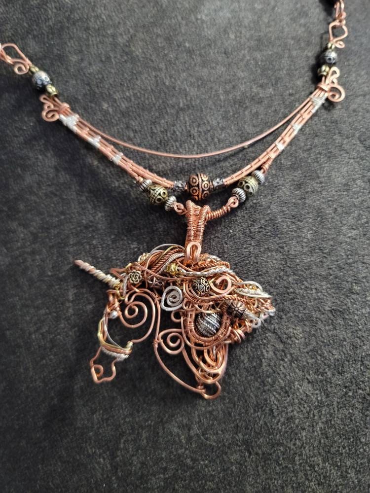 Sterling silver, copper arabian horse necklace,quarter horse pendant, equestrian gifts for trainers, horse gifts for women, unique