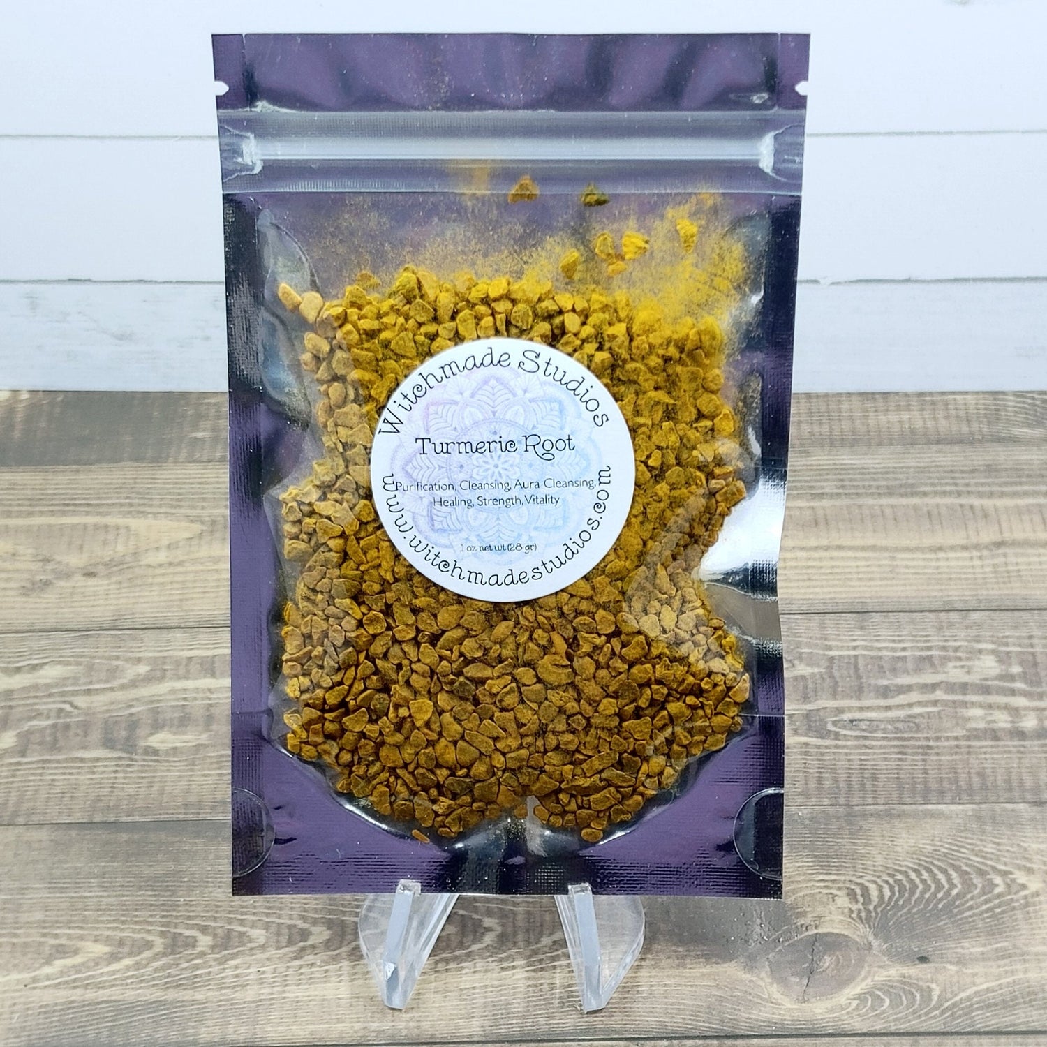 Turmeric Root, Cut, Purification, Cleansing, Aura Cleansing, Healing, Strength, Vitality (1 oz)