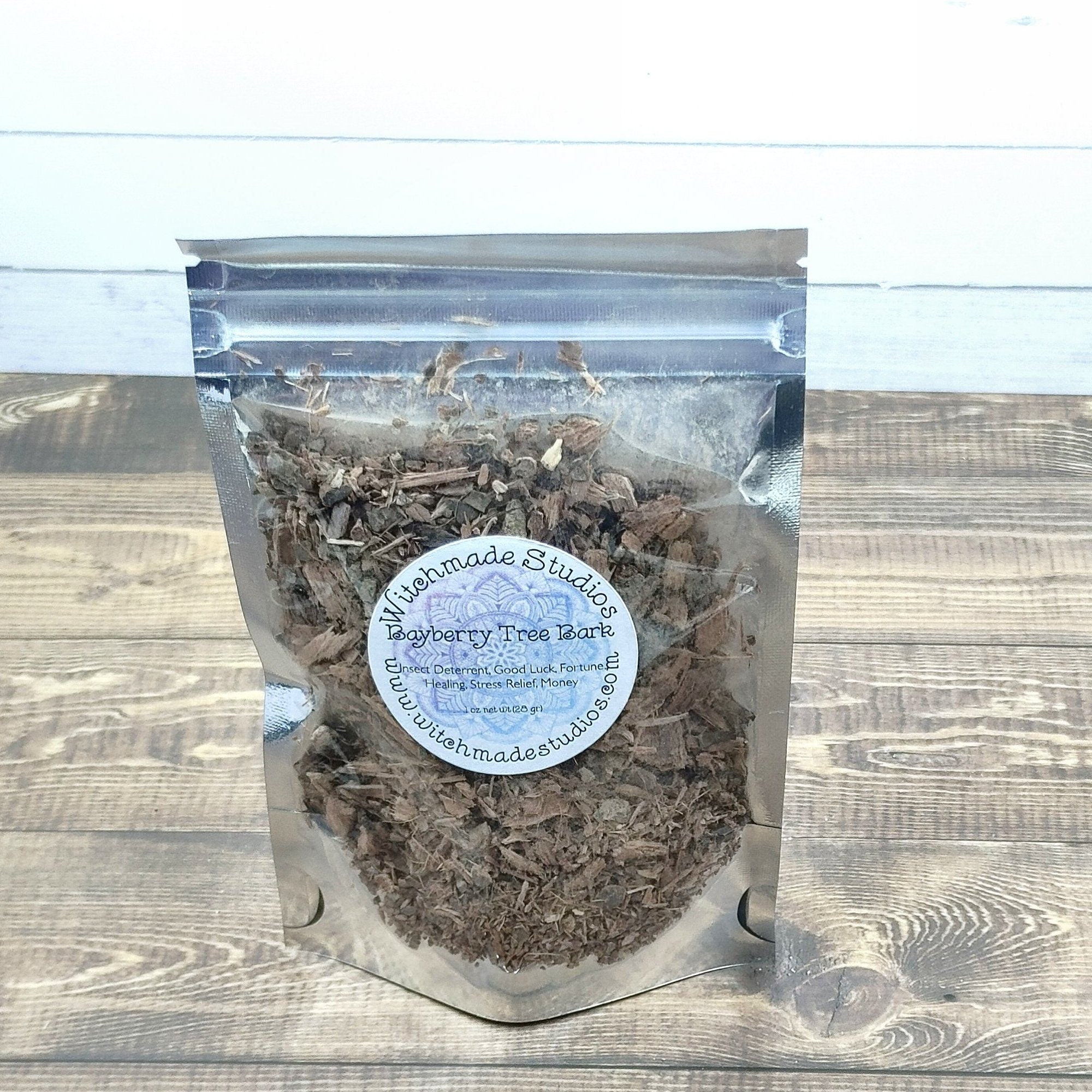 Bayberry Tree Bark Herb, Insect Deterrent, Good Luck, Fortune, Healing, Stress Relief, Money (1 oz)