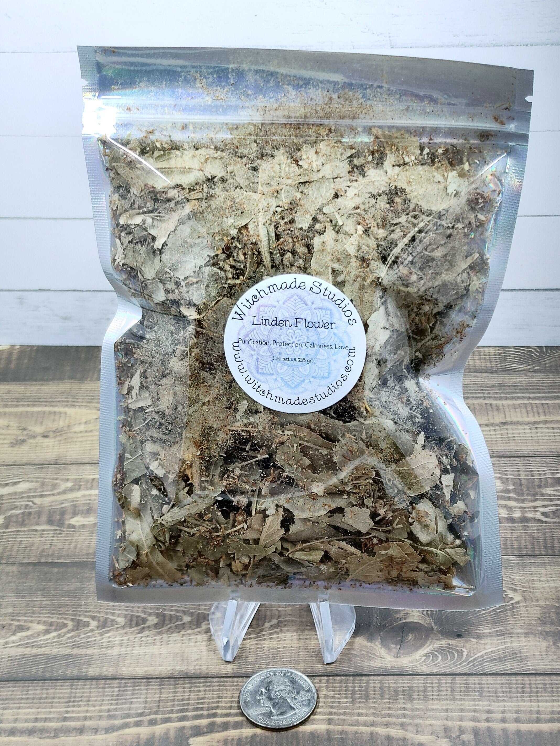 Linden Flower Herb, Purification, Protection, Calmness, Love, Divination, Tranquility, Sleep, Luck  (1 oz)