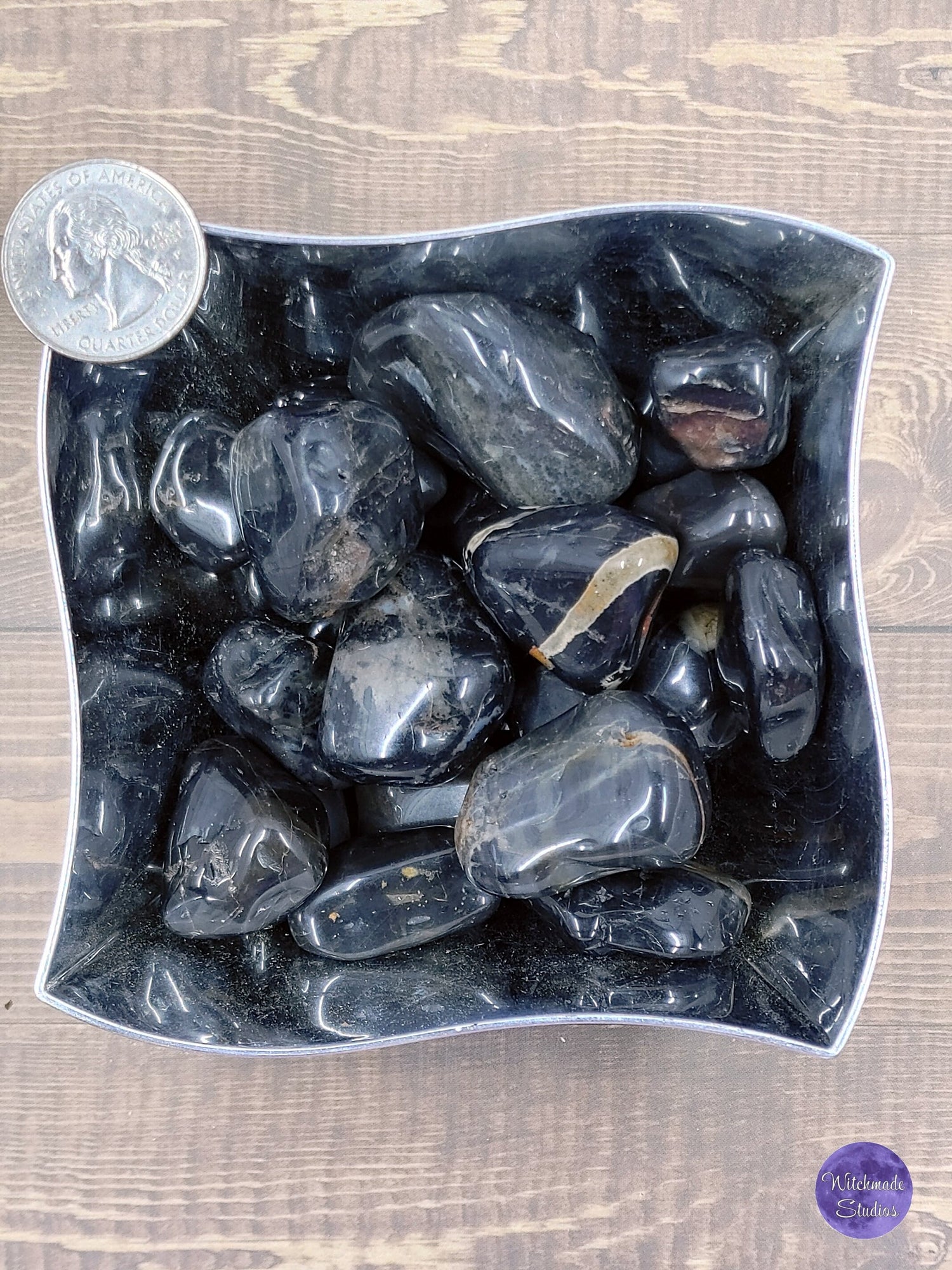 Black Onyx Tumb;ed Crystal, Strength, Stamina, Self Control, Vigor, Self-Confidence, Grief, Happiness, Protection, Endurance, Persistence