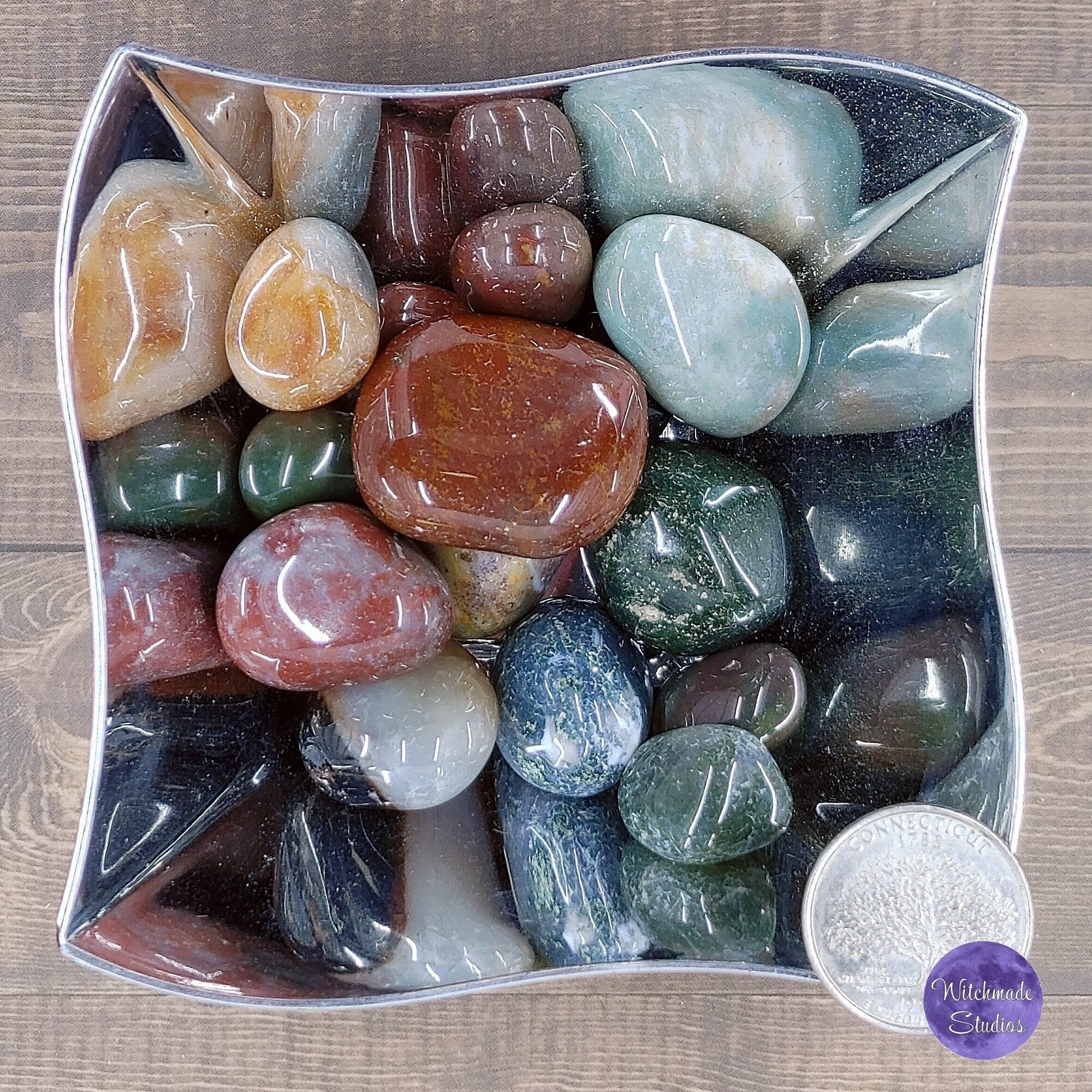 Polished Fancy Jasper Tumble Stone, Tranquility Crystal