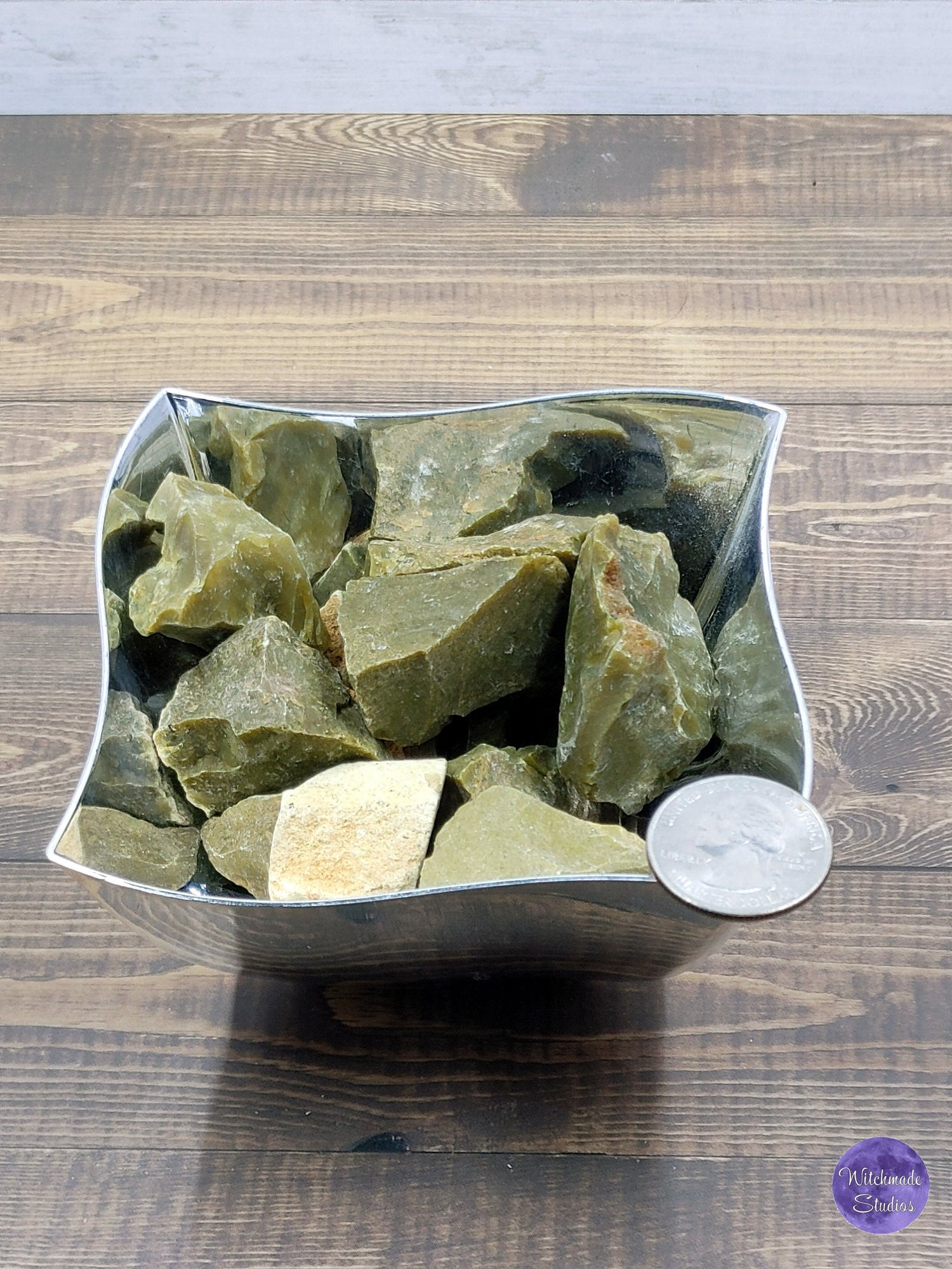 Green Opal Raw Stone, Reiki Chakra Healing Crystal