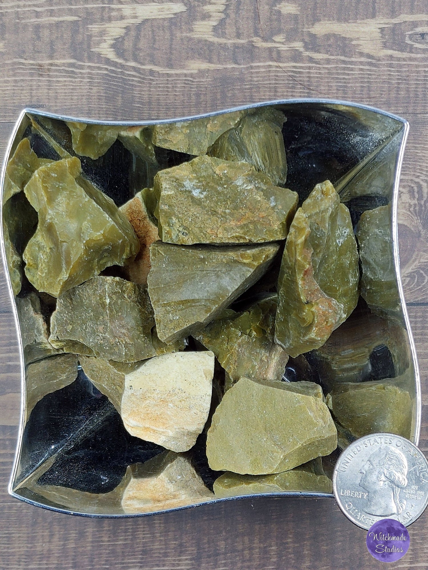 Green Opal Raw Stone, Reiki Chakra Healing Crystal