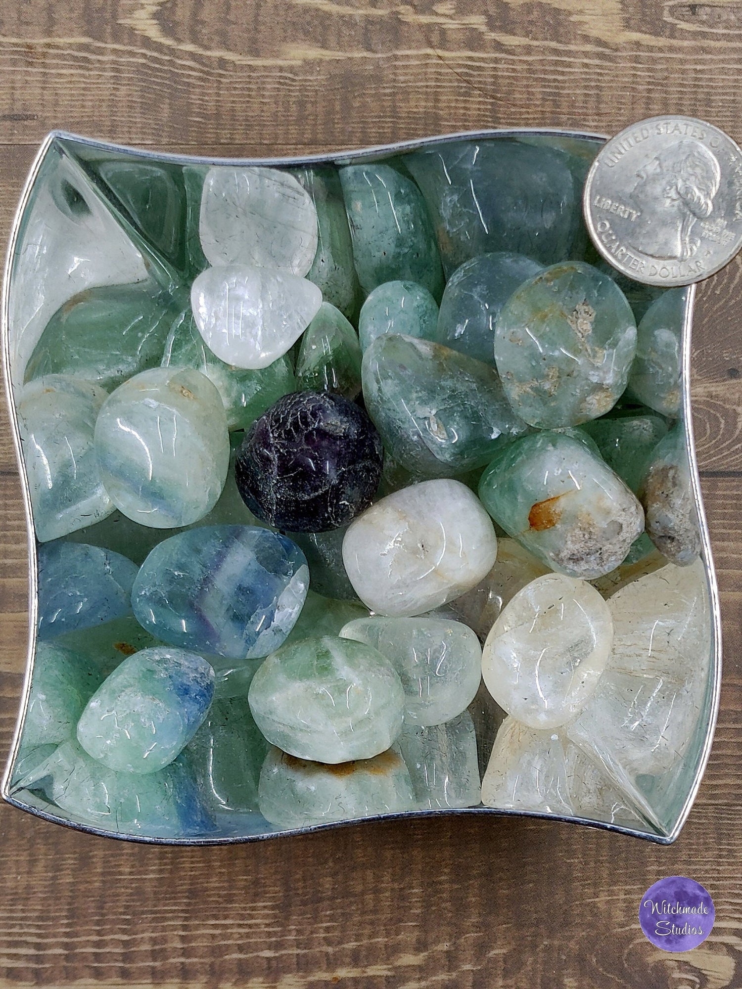 Rainbow Fluorite Tumbles - Chakra Reiki Healing Crystal