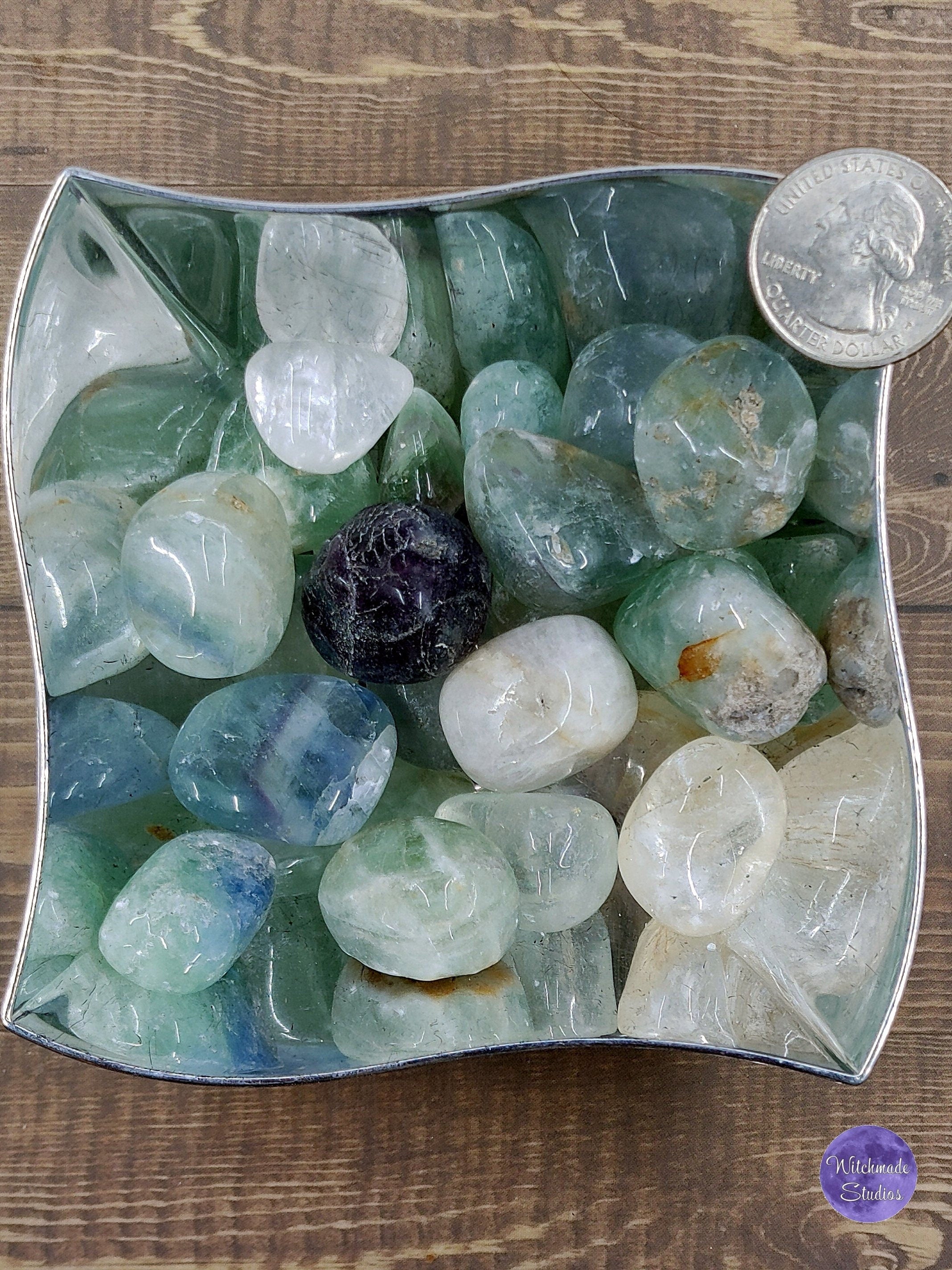 Rainbow Fluorite Tumbles - Chakra Reiki Healing Crystal
