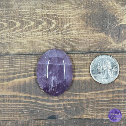 Amethyst Crystal Worry Stone, Calming, Cleansing, Protection, Stress Relief, Purification, Meditation, Emotional Issues, Healing