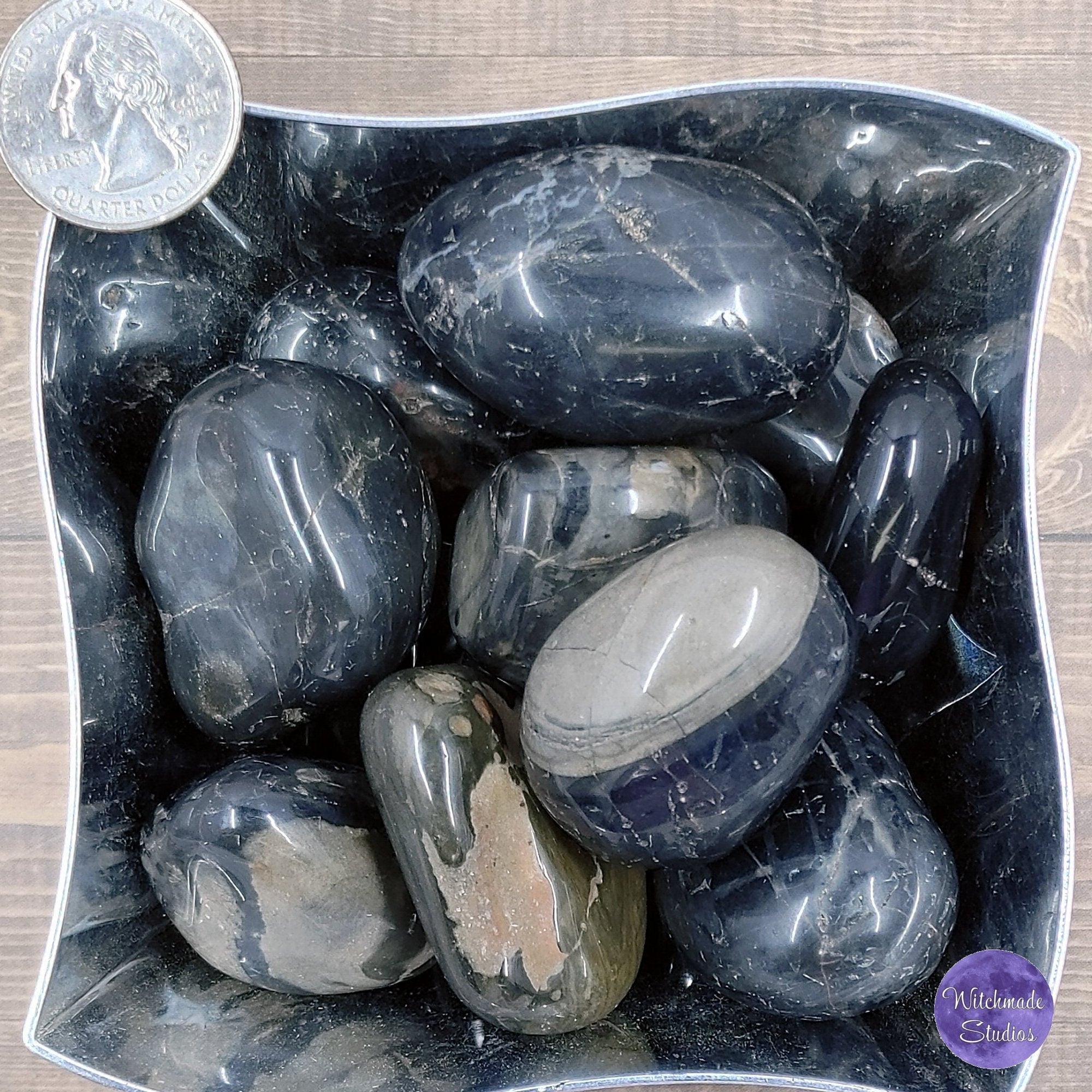 Black Onyx Tumb;ed Crystal, Strength, Stamina, Self Control, Vigor, Self-Confidence, Grief, Happiness, Protection, Endurance, Persistence