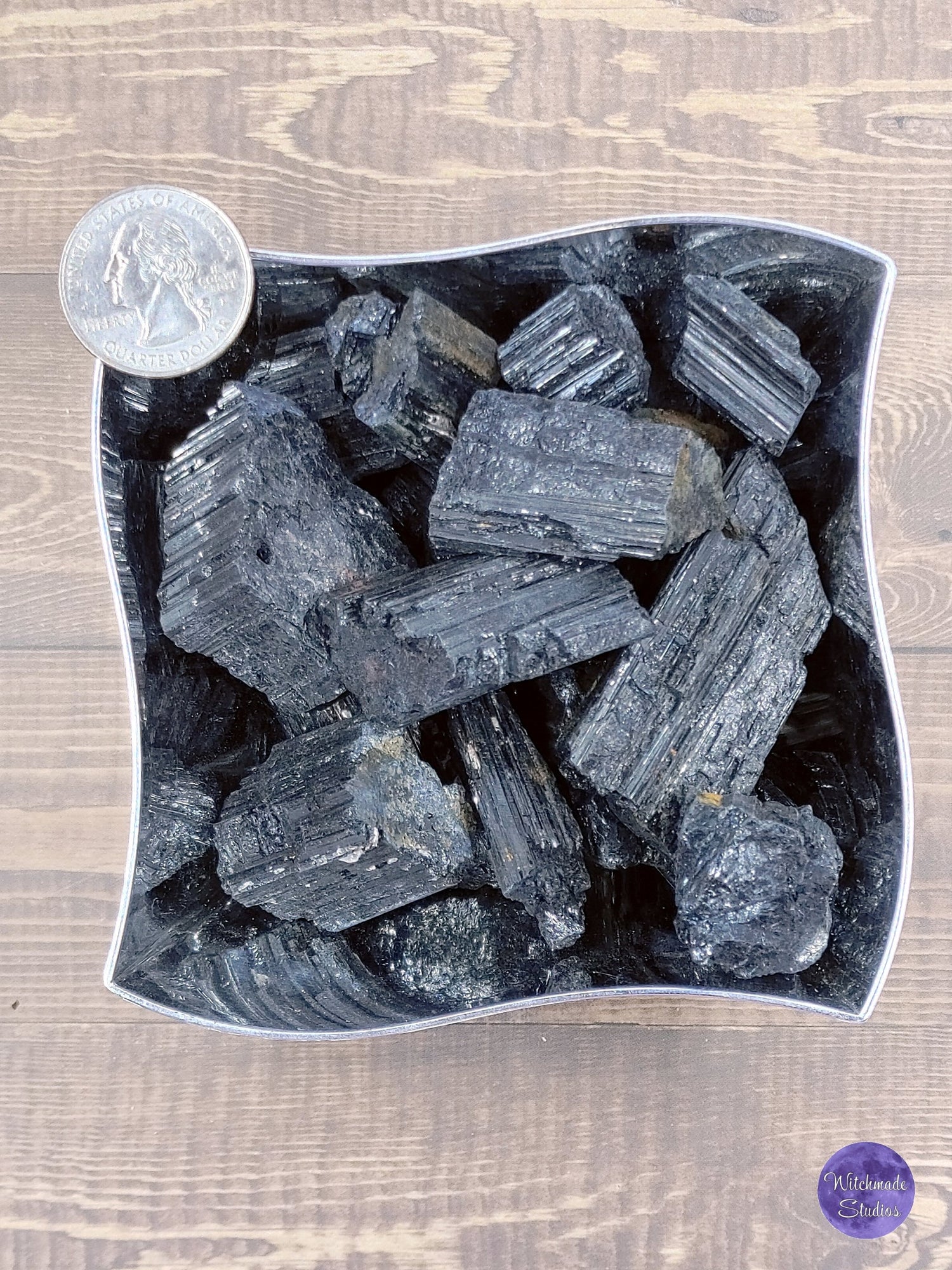 Black Tourmaline Raw Stone, Grounding, Protection, Security, Boundaries, Absorb EMPs, Anxiety, Metaphysical, Healing Stone