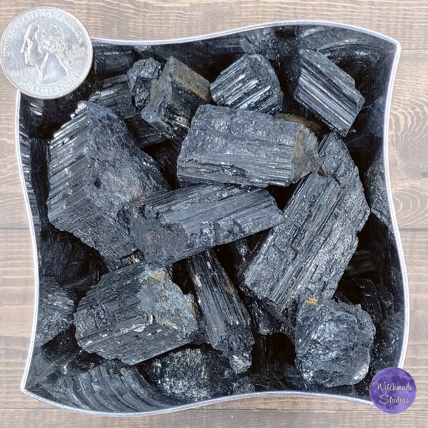 Black Tourmaline Raw Stone, Grounding, Protection, Security, Boundaries, Absorb EMPs, Anxiety, Metaphysical, Healing Stone