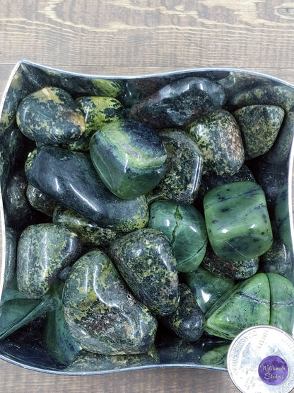 Nephrite Jade Tumbles: Polished Natural Healing Crystals