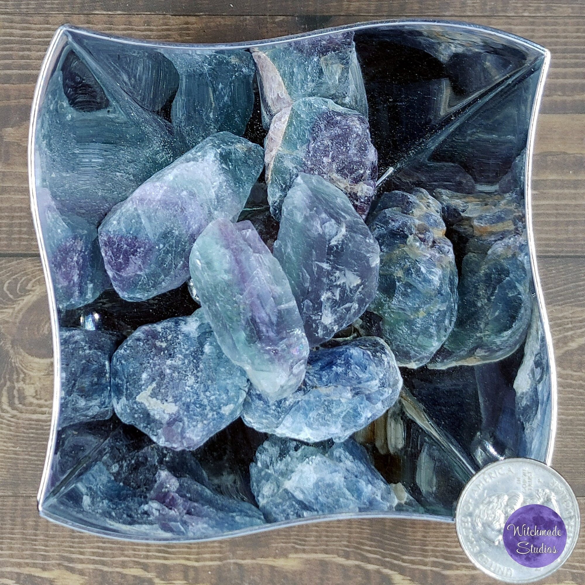 Raw Rainbow Fluorite Specimen: Chakra &amp; Reiki Healing Stone