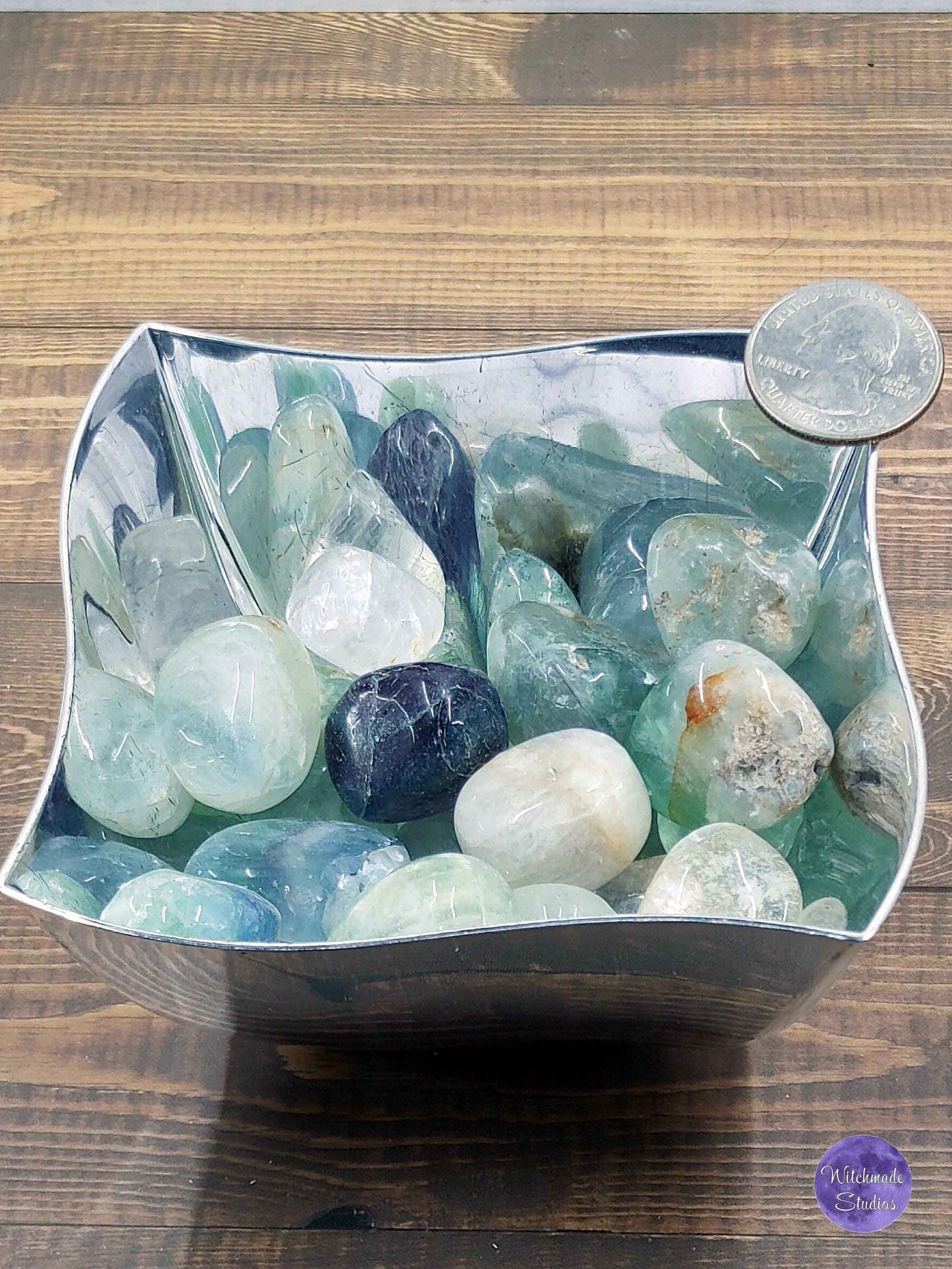Rainbow Fluorite Tumbles - Chakra Reiki Healing Crystal