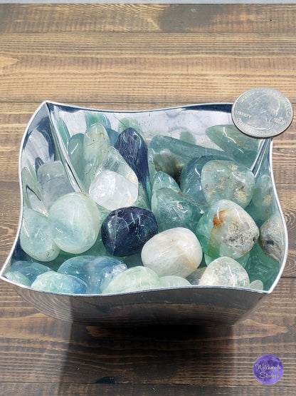 Rainbow Fluorite Tumbles - Chakra Reiki Healing Crystal