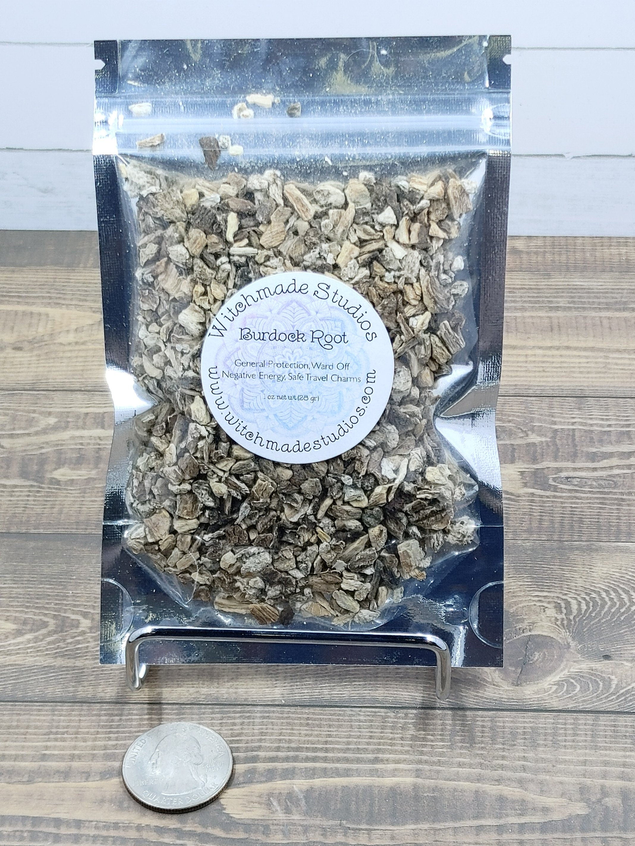 Burdock Root Herb, General Protection, Negative Energy, Safe Travel Charms, Healing (1 oz)
