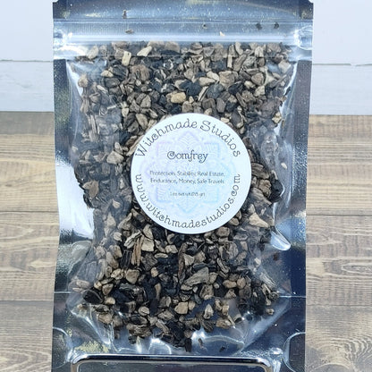 Comfrey Root Herb, Protection, Stability, Real Estate, Endurance, Money, Safe Travels  (1 oz)