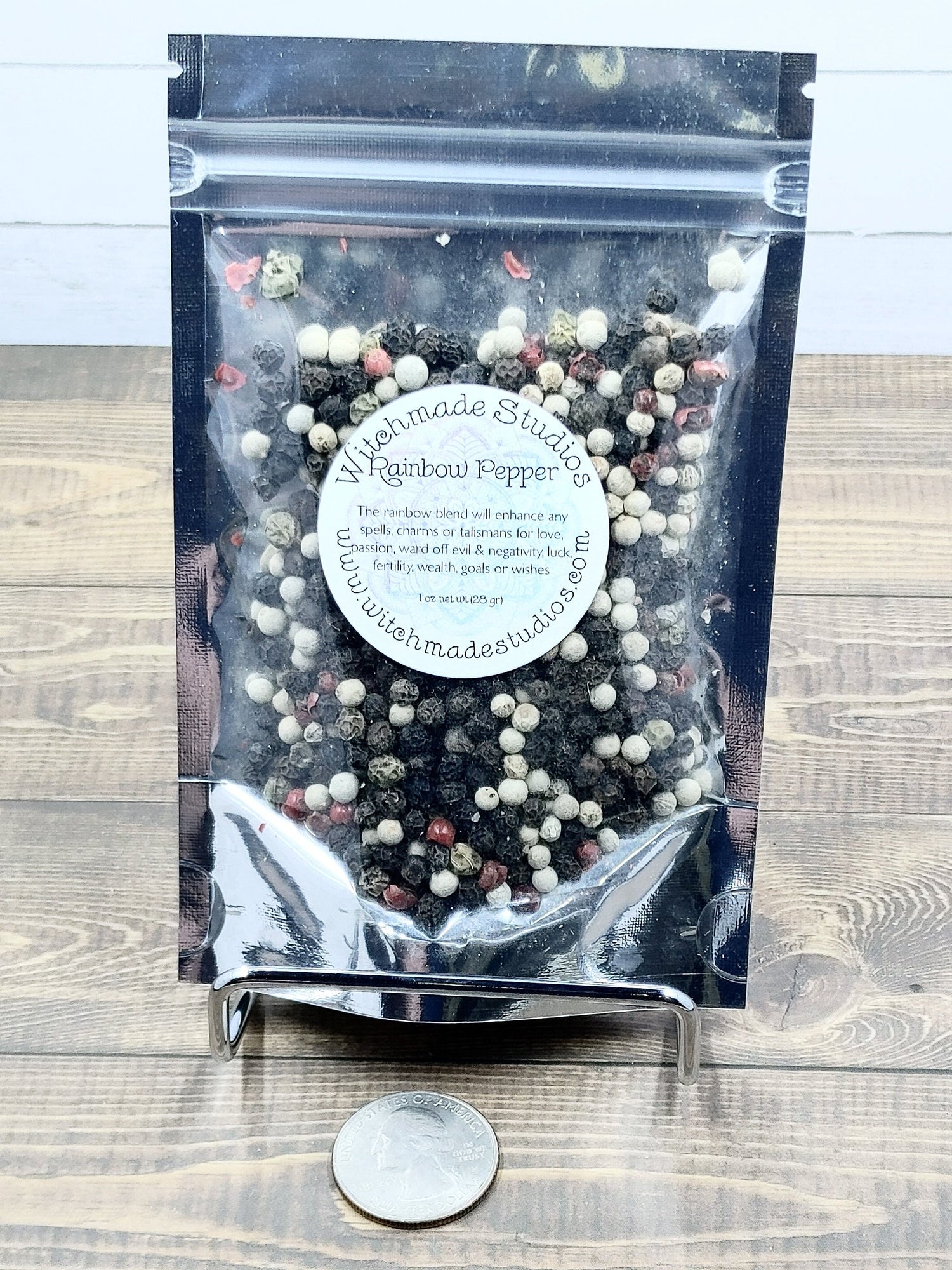 Rainbow Peppercorn, Enhance Spells, Love, Luck, Passion, Warding, Luck, Fertility, Wealth, Goals, Wishes, Protection (1 oz)
