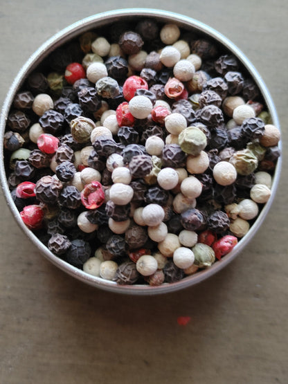 Rainbow Peppercorn, Enhance Spells, Love, Luck, Passion, Warding, Luck, Fertility, Wealth, Goals, Wishes, Protection (1 oz)