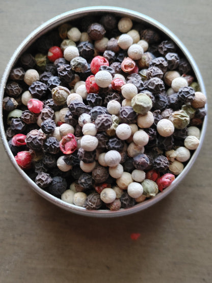Rainbow Peppercorn, Enhance Spells, Love, Luck, Passion, Warding, Luck, Fertility, Wealth, Goals, Wishes, Protection (1 oz)