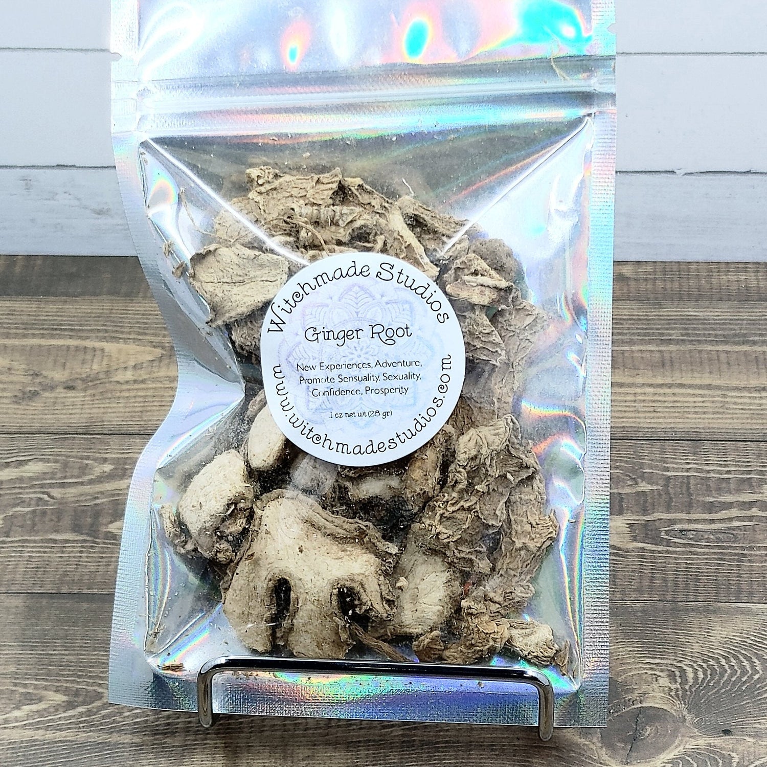 Ginger Root Cut Herb, New Experiences, Adventure, Promote Sensuality, Sexuality, Confidence, Prosperity, Love, Money, Success, Power (1 oz)