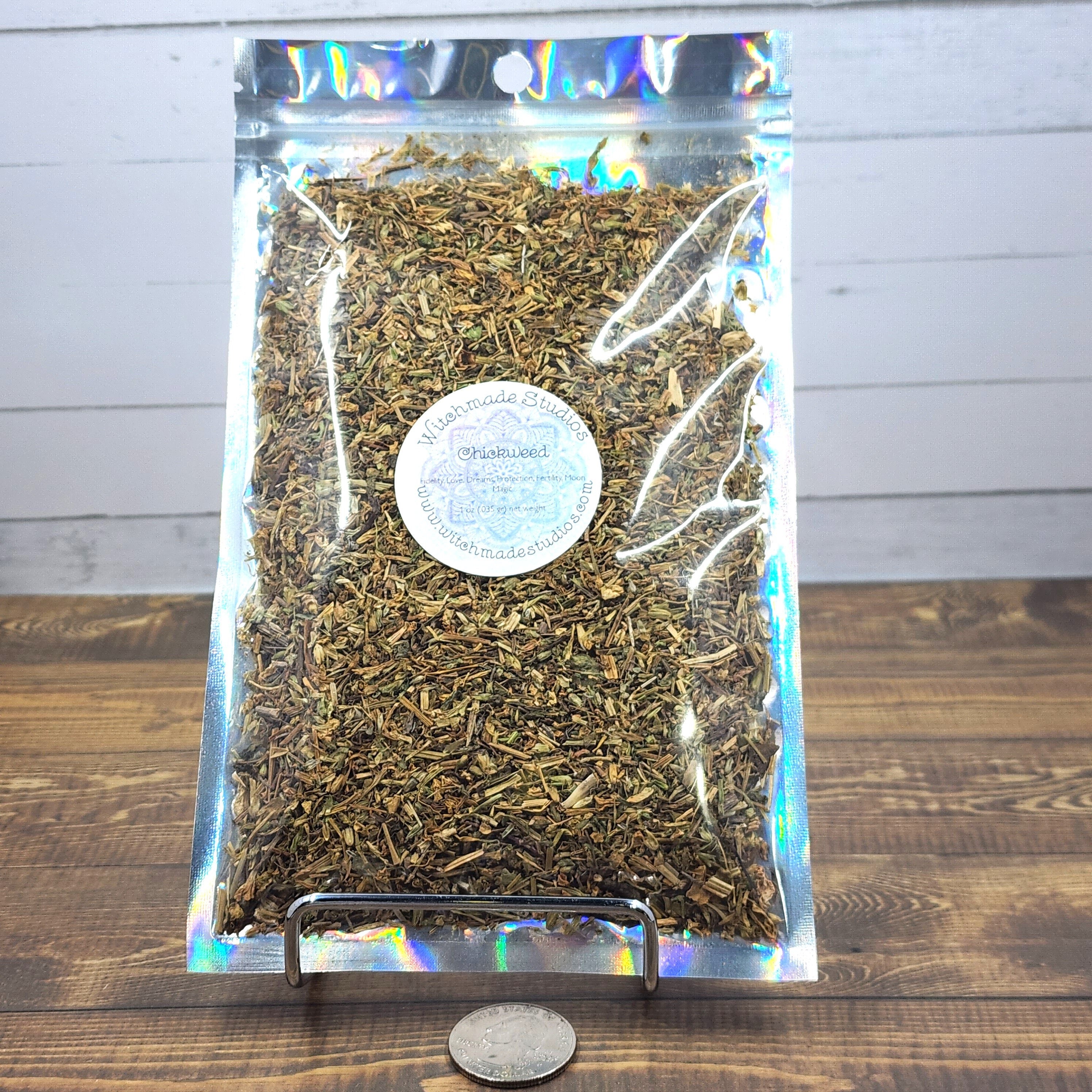 Chickweed Herb Cut, Fidelity, Love, Dreams, Protection, Fertility, Moon Magic  (1 oz)
