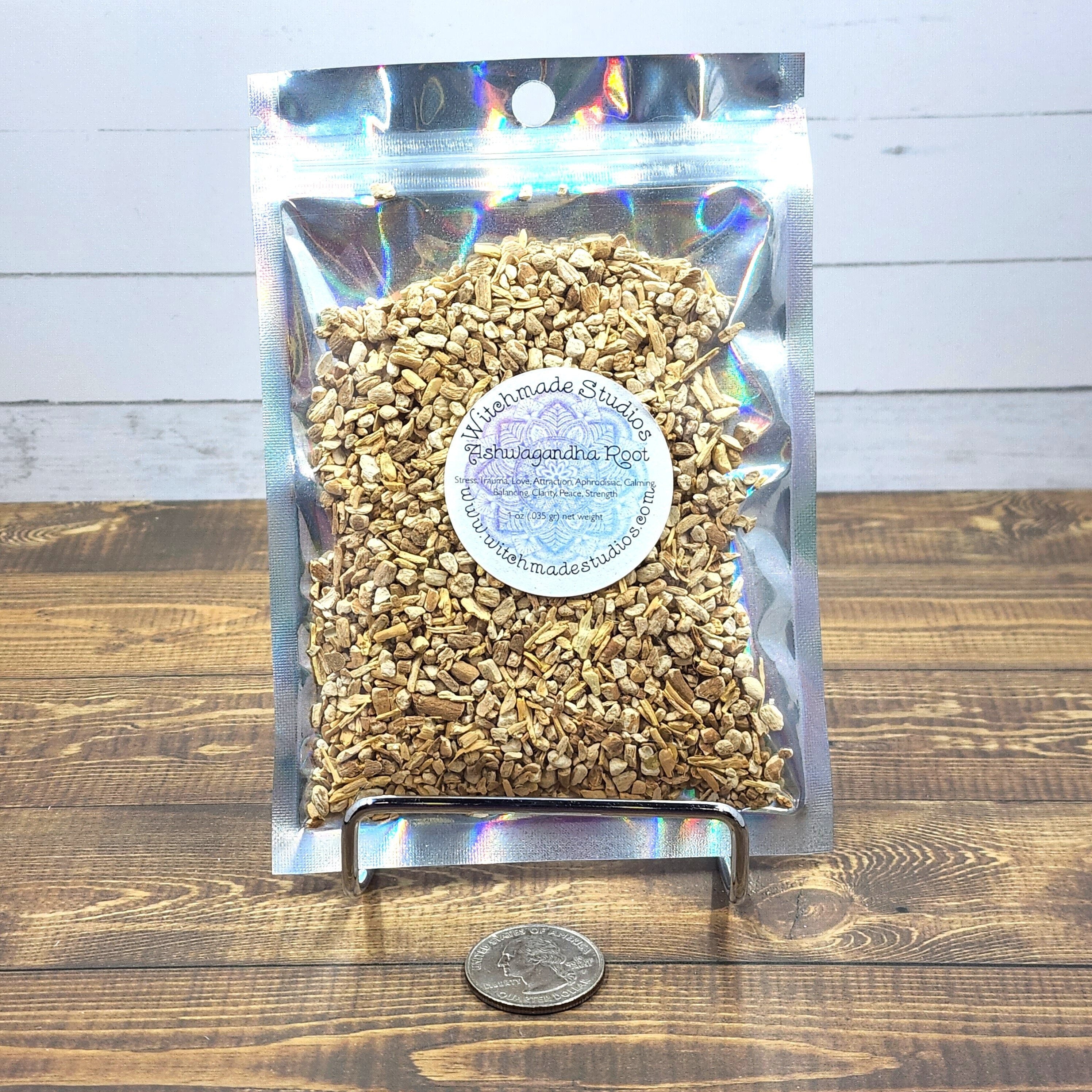 Ashwagandha Root Cut, Stress, Trauma, Love, Attraction, Aphrodisiac, Calming, Balancing, Clarity, Peace, Strength (1 oz)