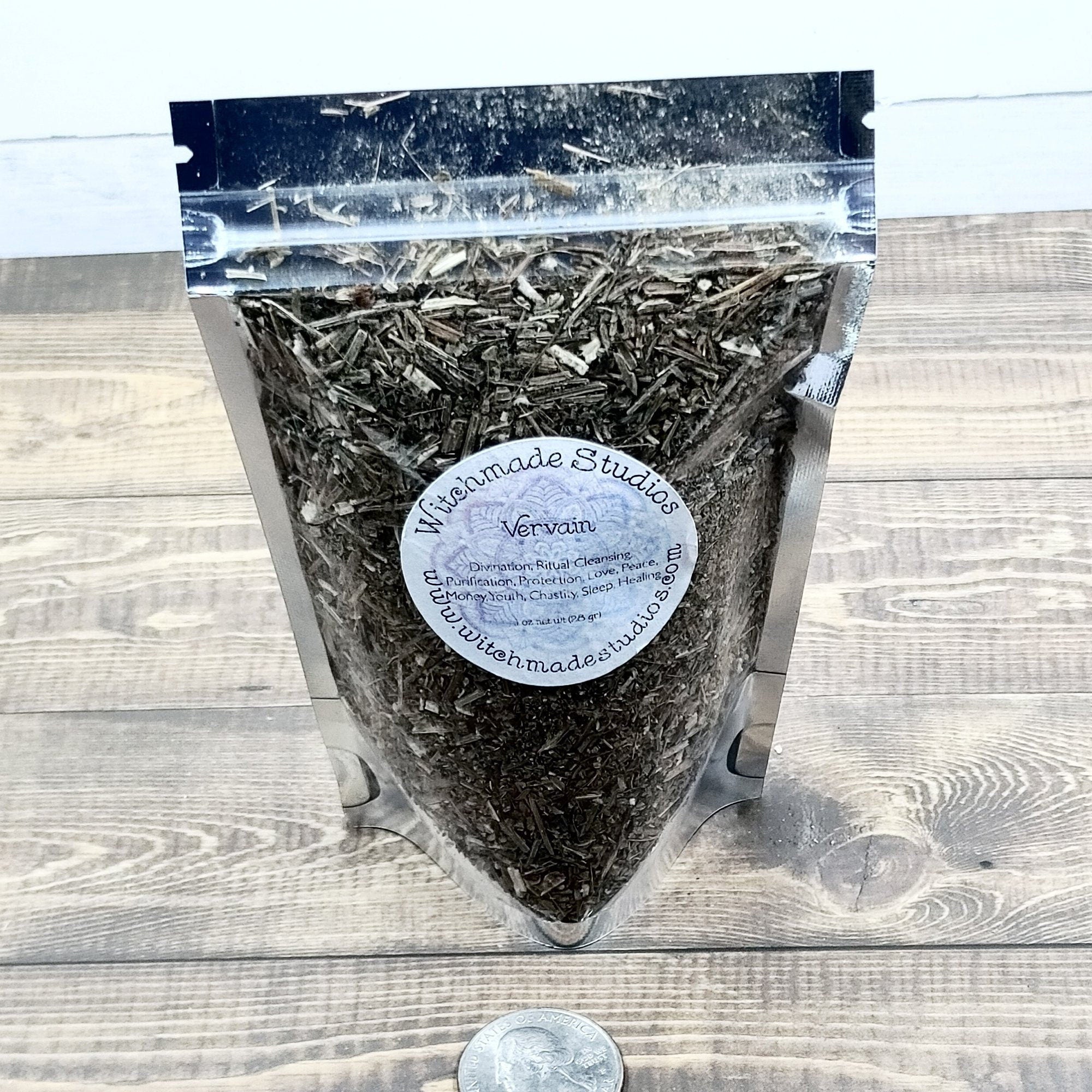Vervain Herb, Divination, Ritual Cleansing, Purification, Protection, Love, Peace, Money, Youth, Chastity, Sleep, Healing (1 oz)