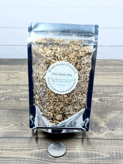 Palo Santo Cut, Healing, Cleansing, Uplifting, Calming, Meditation (1 oz)