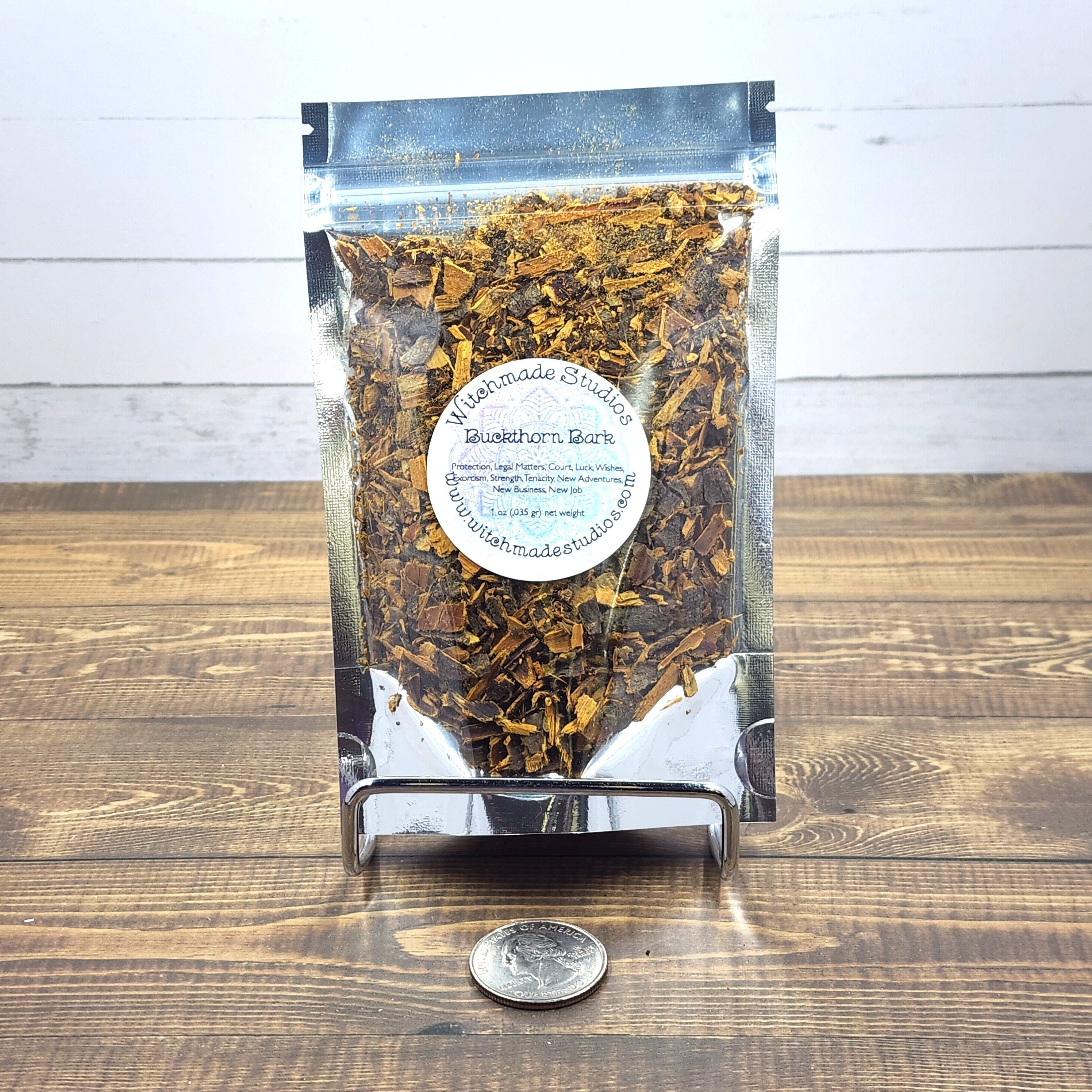 Buckthorn Bark Herb, Protection, Legal Matters, Court, Luck, Wishes, Exorcism, Strength, Tenacity, Adventures, Business, New Job (1 oz)