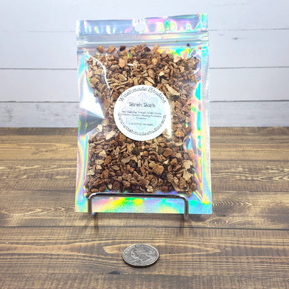 Birch Bark Herb Cut,  New Beginnings, Strength, Fertility, Psychic Protection, Devotion, Warding, Purification, Protection (1 oz)