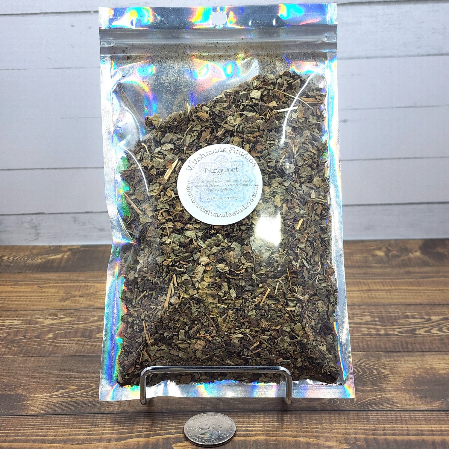 Lungwort Herb, Calming, Protection, Strength, Road Clearing, Blockbuster, Good Luck, Happiness, Youth (1 oz)