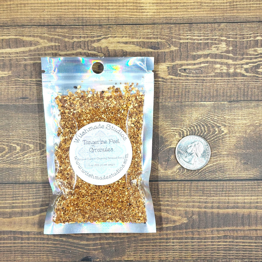 Tangerine Peel Granules, Spiritual Practice, Cleansing, Renewal, Energy (1 oz)