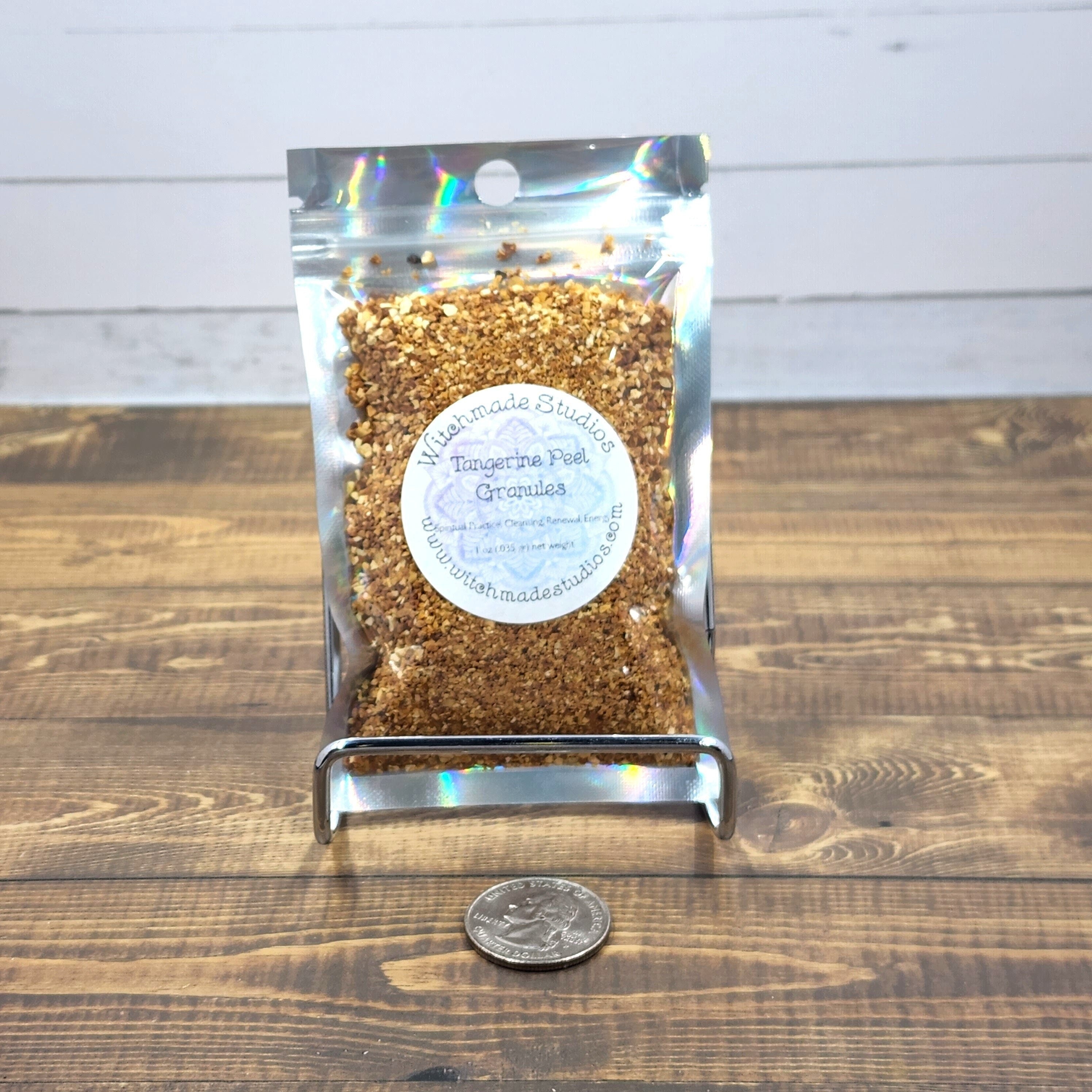 Tangerine Peel Granules, Spiritual Practice, Cleansing, Renewal, Energy (1 oz)