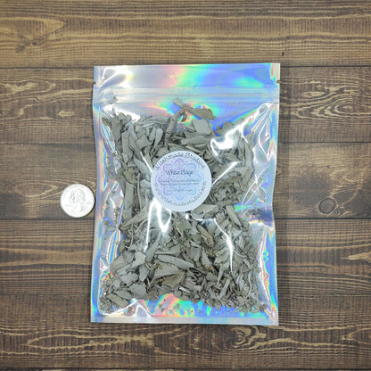 White Sage, Wild Crafted. Cleansing, Purifying, Spirituality, Release Negativity, Mood Booster, Stress Relief (1 oz)