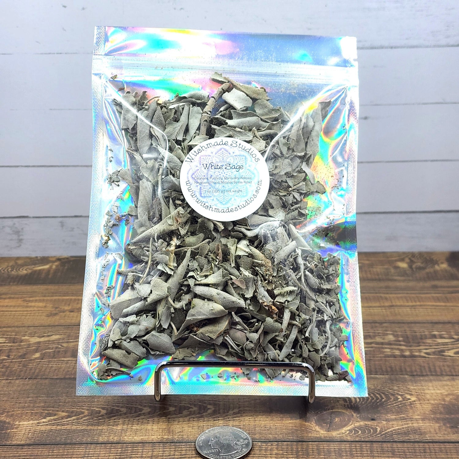 White Sage, Wild Crafted. Cleansing, Purifying, Spirituality, Release Negativity, Mood Booster, Stress Relief (1 oz)