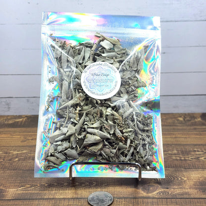 White Sage, Wild Crafted. Cleansing, Purifying, Spirituality, Release Negativity, Mood Booster, Stress Relief (1 oz)