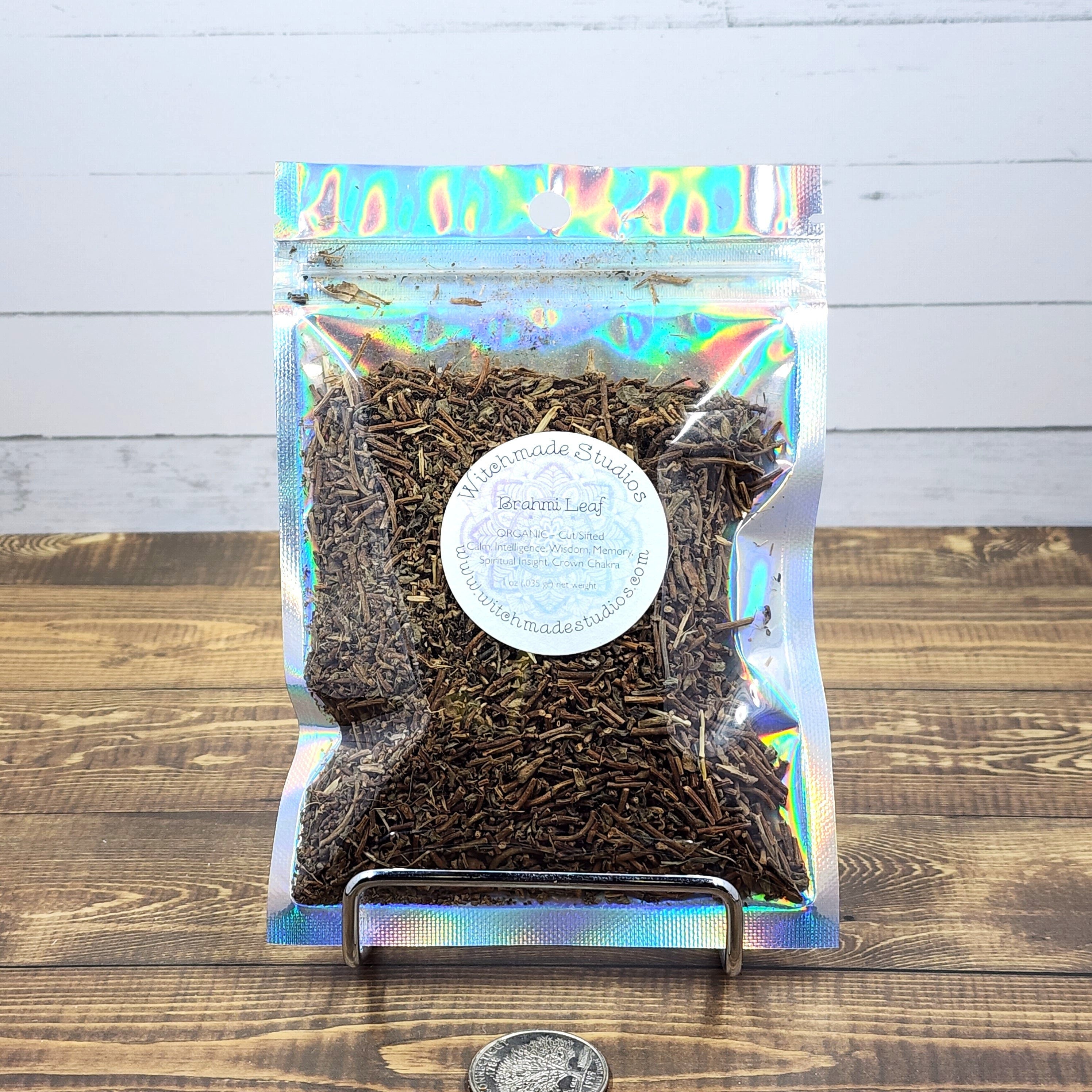 Brahmi Leaf Herb, Calm, Intelligence, Wisdom, Memory, Spiritual Insight, Crown Chakra  (1 oz)