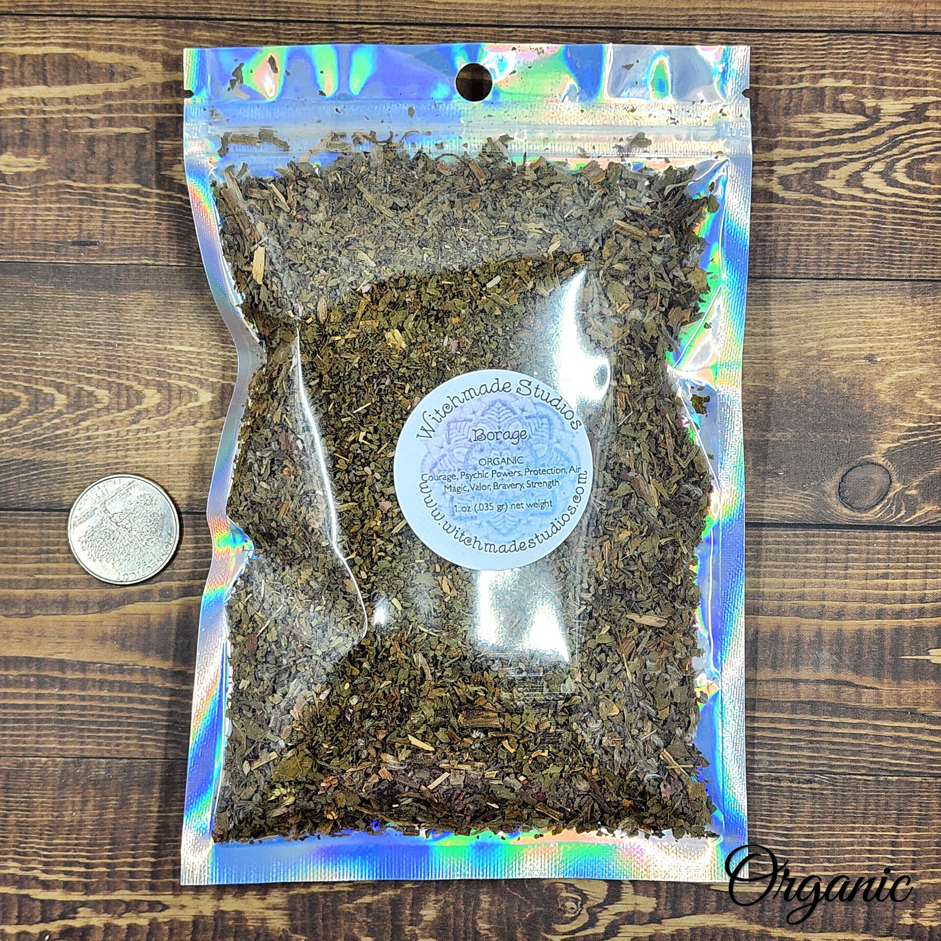 Borage Herb, Courage and Psychic Powers, Protection, Air Magic, Valor, Bravery, Strength  (1 oz)