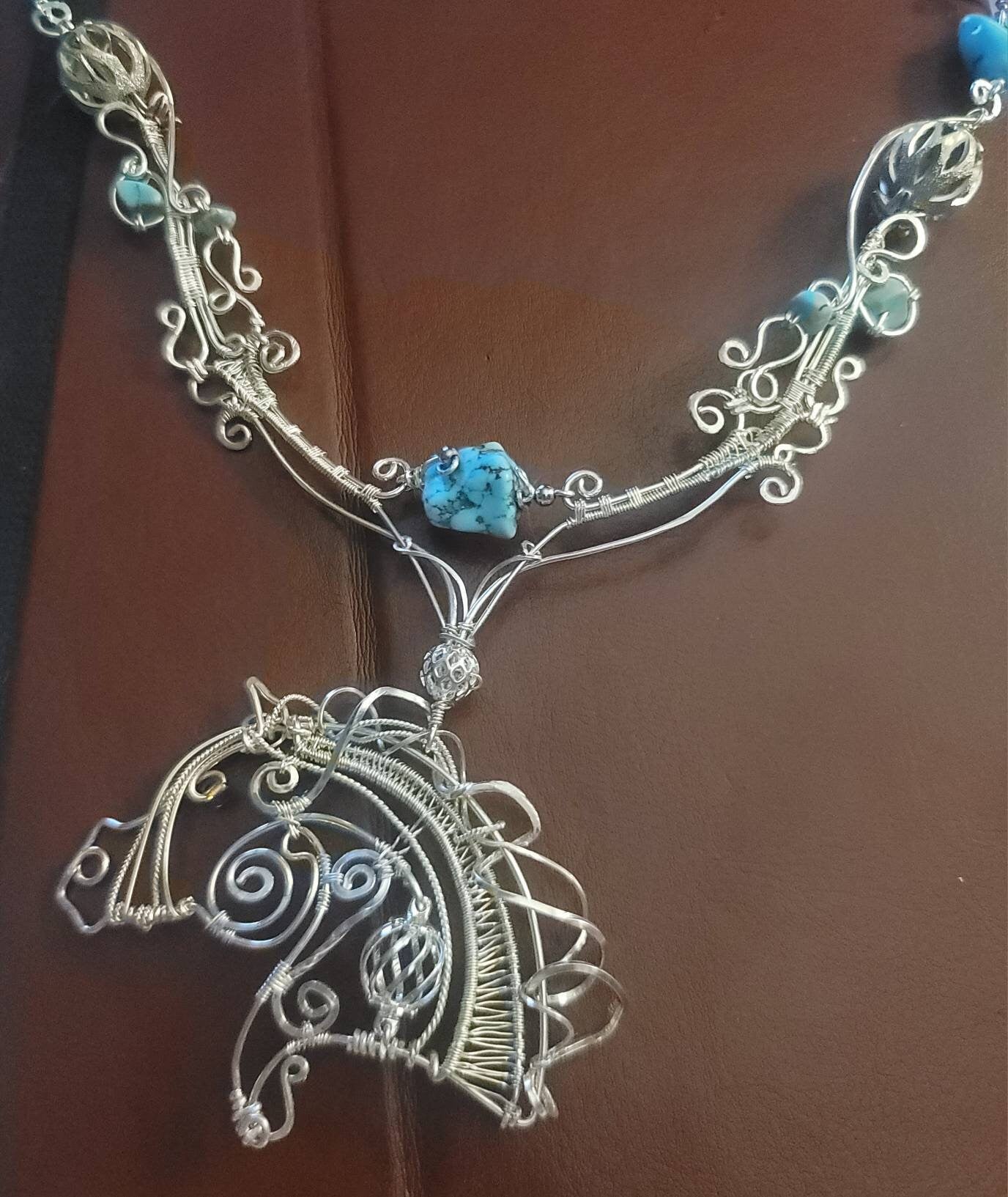 Sterling silver copper arabian horse necklace, boho jewelry, equestrian gifts for women, horse lover gifts for girls,horse jewelry teen girl
