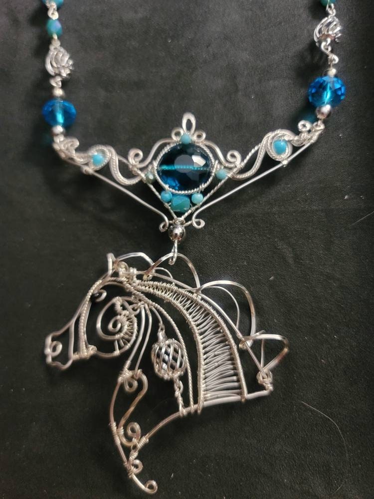 Sterling silver copper arabian horse necklace, boho jewelry, equestrian gifts for women, horse lover gifts for girls,horse jewelry teen girl