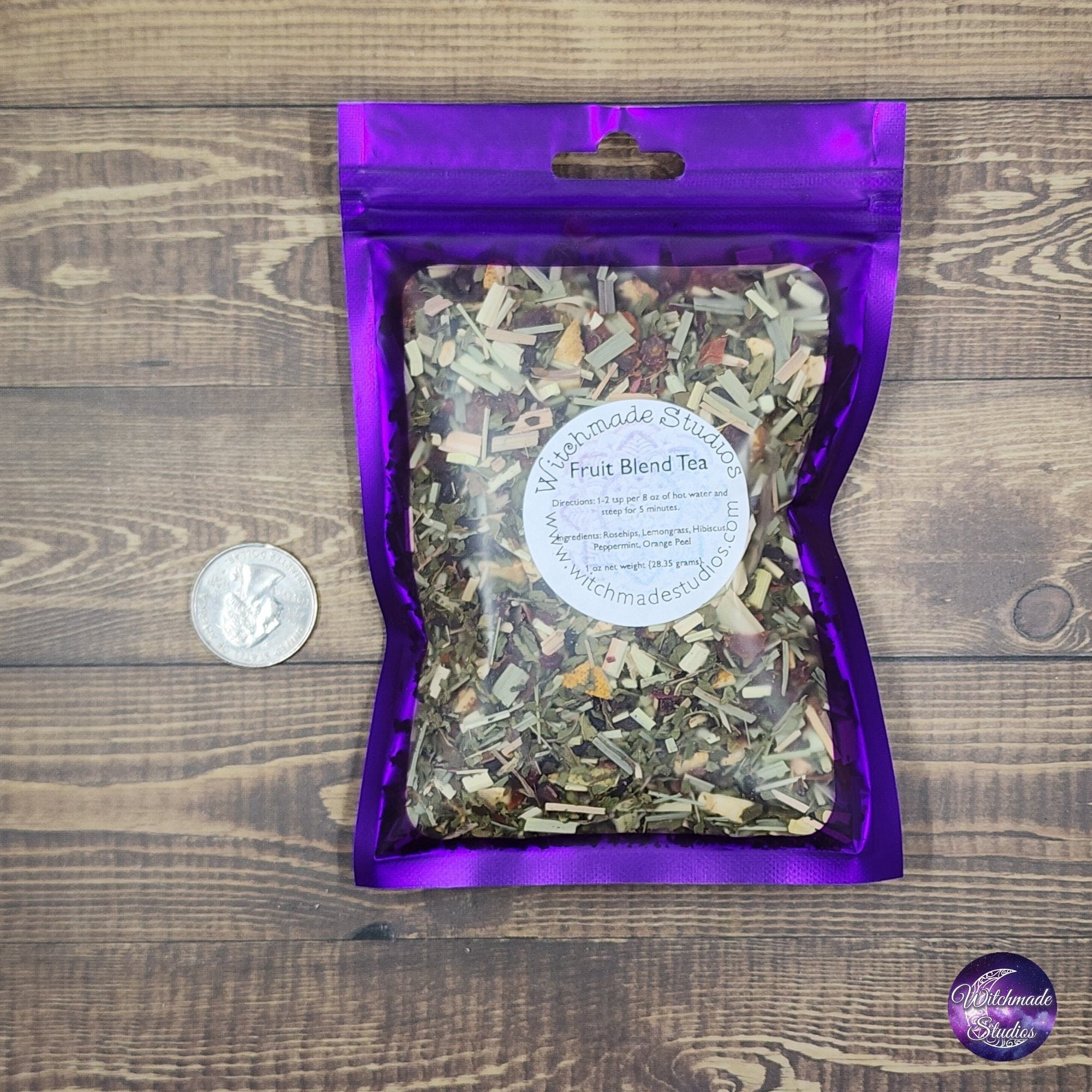 Organic Fruit Blend Herbal Tea, Vitamin C Rich, Artisanal Tea (1 oz)
