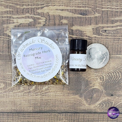 Mercury Retrograde Mini Protection Kit, Hoodoo Oil, Conjure Oil, Protection Oil, Mercury Protection, Retrograde Protection, Communication