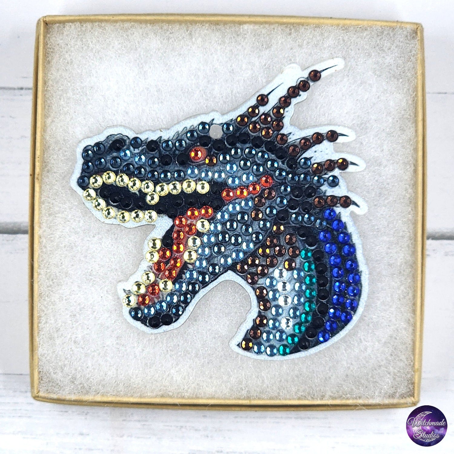 Diamond Painting Dragon Keychain, Ornament Suncatcher, Zipper Pull
