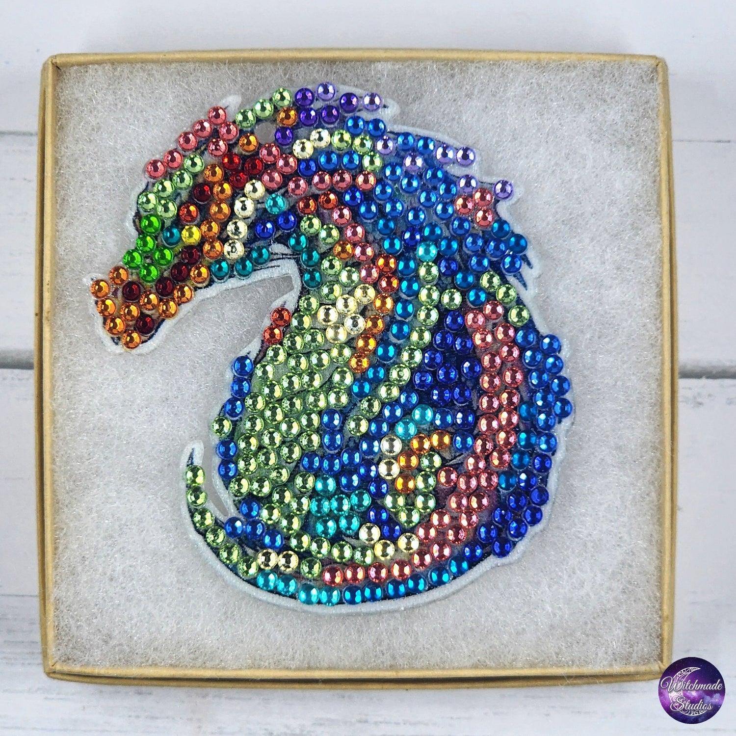 Dragon Keychain, Diamond Painting Ornament, Suncatcher, Zipper Pull