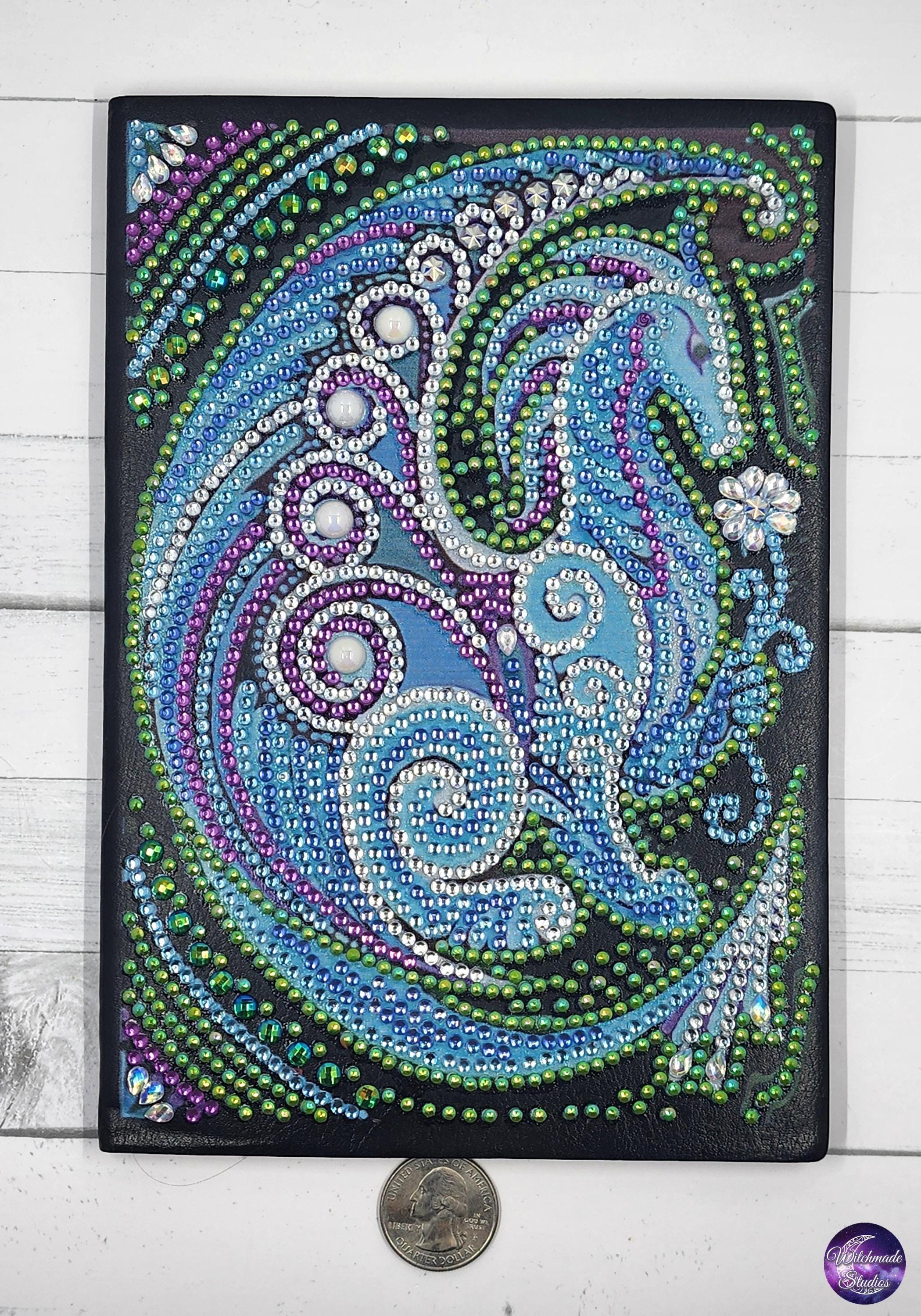 Dragon Diamond Painting Journal, Unlined Grimoire, Diary J7
